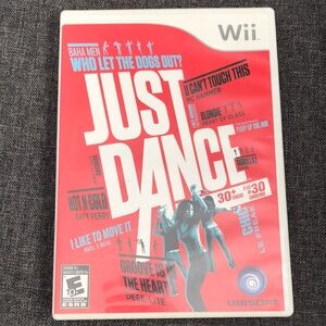 Nintendo Red Just Dance Wii Game